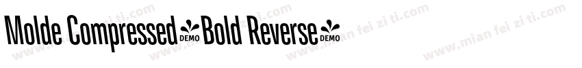 Molde Compressed-Bold Reverse字体转换